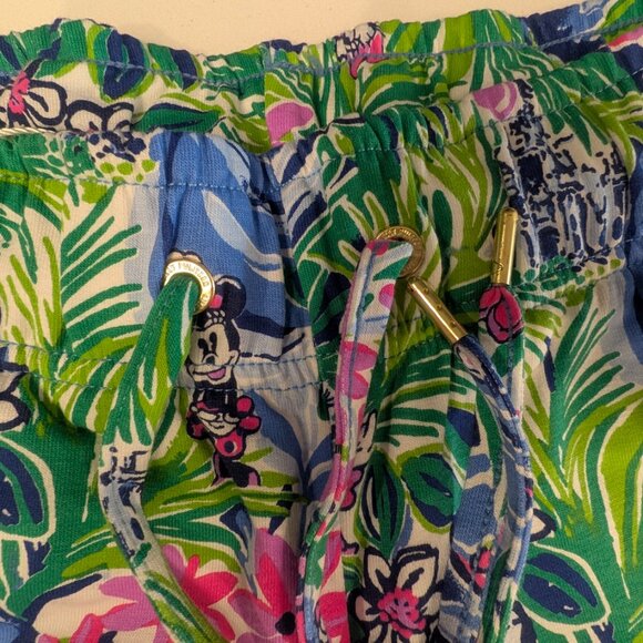 NWT Disney Lilly Pulitzer Resort Ankle Emora Pant Size Small Disney Dreamin - Picture 8 of 10